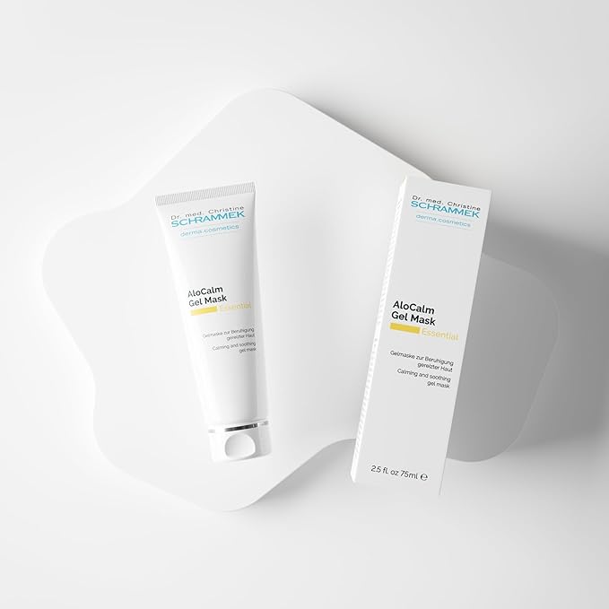Schrammek Dr AloCalm Gel Mask (2.5 fl oz) – Intensive Skincare with Aloe Vera & Hyaluronic Acid - Hydrates Skin - All Skin Types - Post-Sun Care