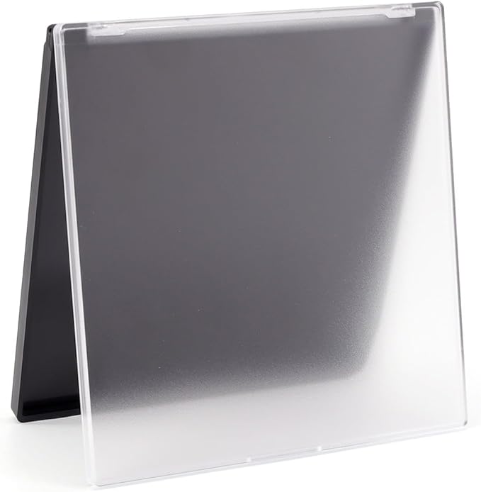 AJLTPA Magnetic Makeup Palette with Frosted Clear Top, 3Pack Empty Eyeshadow Dispensing Storage Box with 60Pcs Adhesive Metal Stickers for DIY Cosmetics Powder-5.72”X5.98”Palette