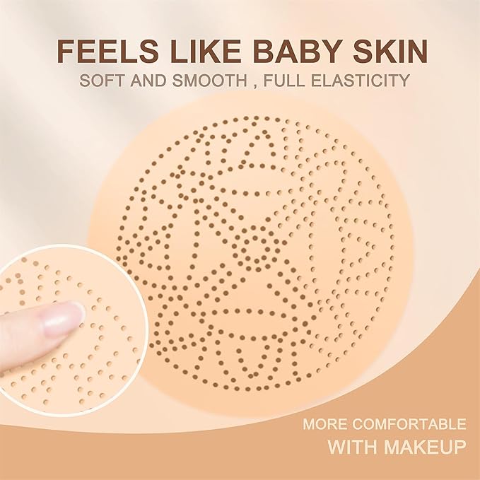 Mushroom Head Air Cushion CC Cream - BB Cream Face Makeup Foundation for Mature Skin Moisturizing Concealer Brighten Long-Lasting, Even Skin Tone for All Skin Types, Ivory Color