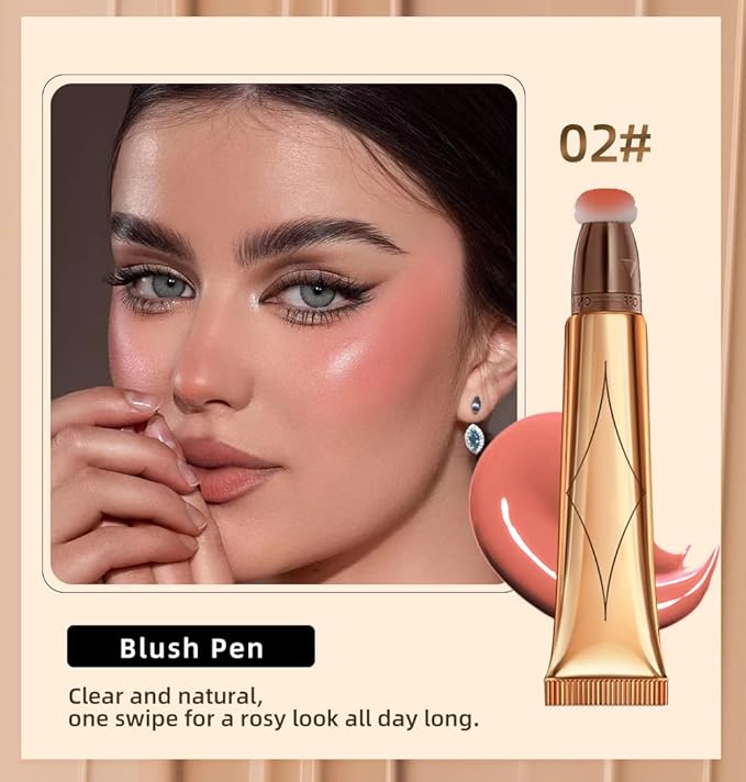 Highlighter Beauty Wand, Face Concealer Contouring With Halo Glow Liquid Filter Long Lasting & Smooth Matte Finish Liquid Illuminator Makeup Stick (05 Bronze Gold)