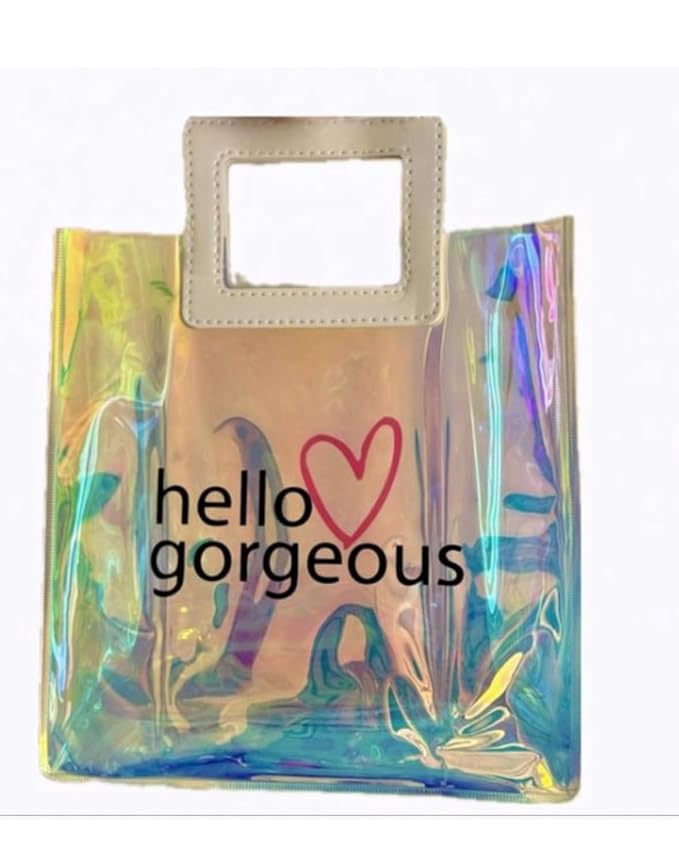 White Barn - Bath and Body Works - Gift Set 2 Piece Bundle - with Gift Bag HELLO GORGEOUS (Strawberry Pound Cake)