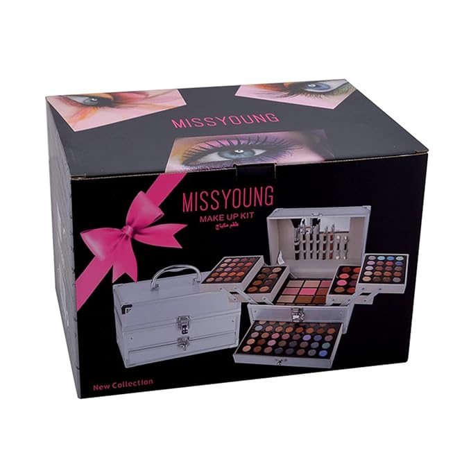 All-in-One Makeup Gift Set Carry All Makeup Kit Women Full Kit With Makeup Bag Lipgloss Lipstick Concealer Blush Foundation Face Powder Eyeshadow Palette Cosmetic Palette #8