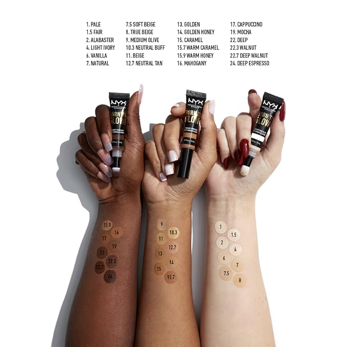 NYX PROFESSIONAL MAKEUP Born To Glow Radiant Concealer, Medium Coverage - Neutral Tan