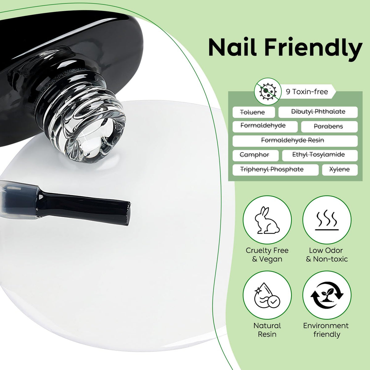 Luxbon 2 Pcs 15ml Nail Primer & Nail Dehydrator Set - Long Lasting, Shine Finish, UV LED Nail Lamp Soak Off Gel Nail Prep Set Manicure