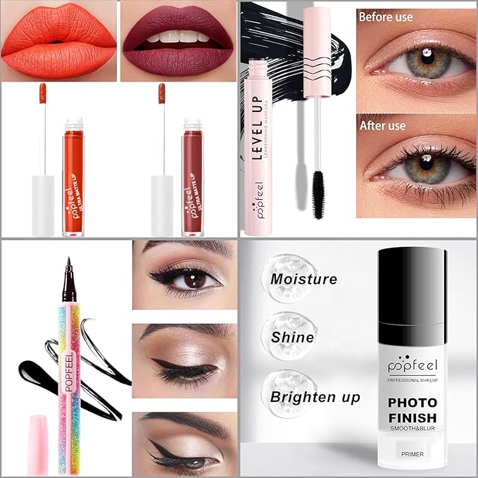 Makeup Kit for Women Full Kit, All-in-one Makeup Gift Set, Include Eyeshadow Palette, Lip Gloss, Foundation, Concealer, Mascara, Makeup Brush