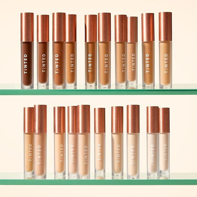 Live Tinted Hueskin Serum Concealer - Medium-to-Full Coverage Concealer with Niacinamide, & Hyaluronic Acid for Dark Circles, Fine Lines & Wrinkles, Buildable Long-Lasting Formula, 0.35 oz Shade 8