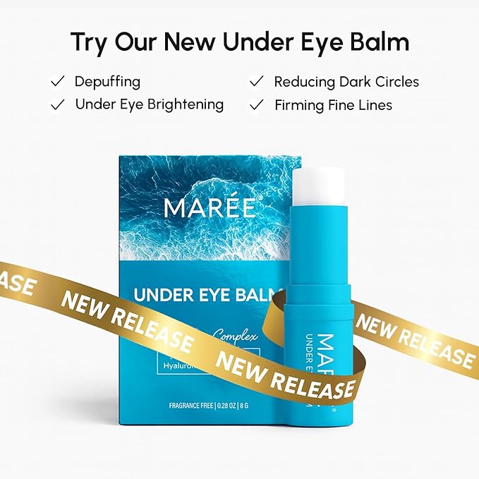 MAREE Collagen Facial Mask with Hyaluronic Acid - Hydrating Face Masks Skincare - Mascarillas Faciales For Women Skin Care - White, 4 Count