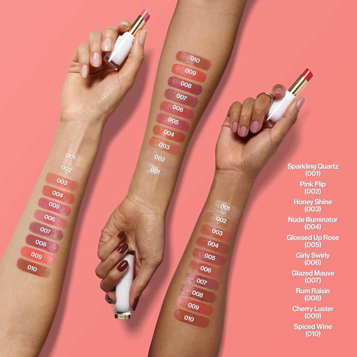 REVLON Super Lustrous Glass Shine Balm, Hydrating Tinted Lipstick, Sheer, Glossy Shiny Finish, 007 Glazed Mauve, 0.11 oz