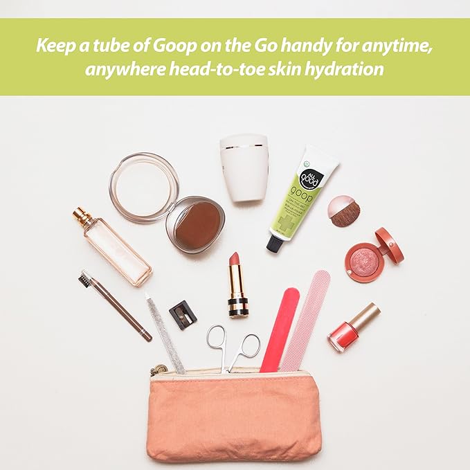 All Good Goop on the Go - Chafing Cream, Dry Skin Salve, Cracking Lip Moisturizer - Soothes, Hydrates & Calms - Travel Size Recovery Balm 1oz (3-pack)