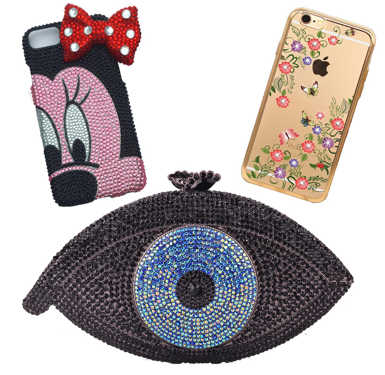 1000 Pieces SS20 5mm Flatback Rhinestones Clear Glass Round Gems Crystals for Nail Art DIY Crafts Clothes Shoes Bags (Dark Coffee)