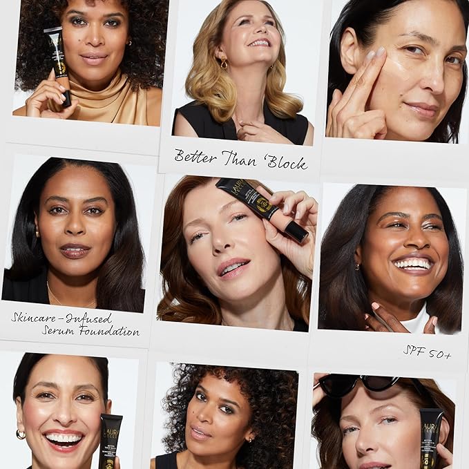 LAURA GELLER NEW YORK Better Than ‘Block Skincare-Infused Serum Foundation with Broad Spectrum SPF 50+, Medium