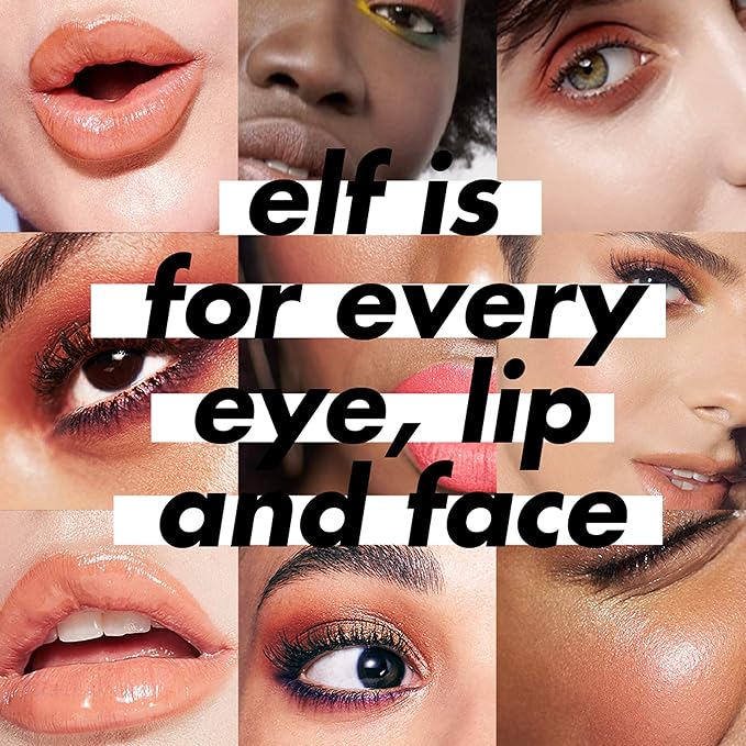 e.l.f. Precision Eyeshadow Brush, Medium-Sized, Tapered, Soft, Synthetic, Luxurious, Blends, Highlights, Contours, Shades, Applies Color, Easy To Clean
