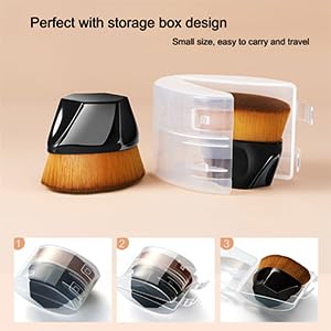 PHOERA Foundation, Full Coverage Foundation, PHOERA Primer, PHOERA Powder, PHOERA Makeup Set, Kabuki Makeup Brushes Foundation Brush Powder Brush,2 Pcs Makeup Sponge (103 Warm peach+104 Buff Beige)