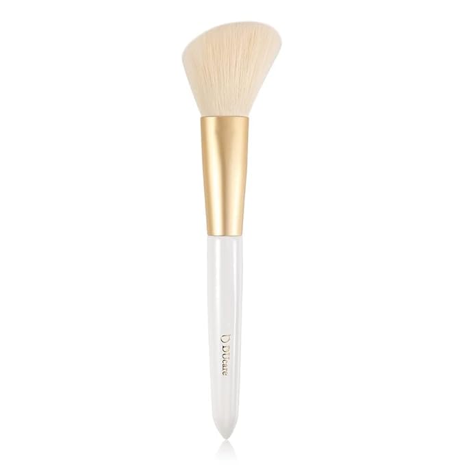 DUcare Angled Blush Brush, Fluffy Blush Brush for Cheeks, Multi-Purpose Face Makeup Brushes for Cream, Liquid Or Powder, Bronzers, Vegan & Cruelty-Free