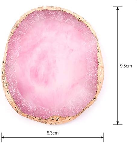 1pc White Golden Edge Resin Nail Art Palettes Nail Mixing Palette Polish Color Mixing Plate Nail Holder Display Cosmetic Mixing Tools Makeup Palette Tray Accessories (white)