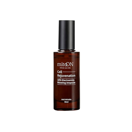 Mito-on Cell Rejuvenation Anti-Aging Serum, 50ml / 1.69 fl.oz –10% Niacinamide, Vitamin B3 and Antioxidants, Centella + EGF for Anti-Aging, Wrinkle Reduction, Pore minimization, Korean Skin Care