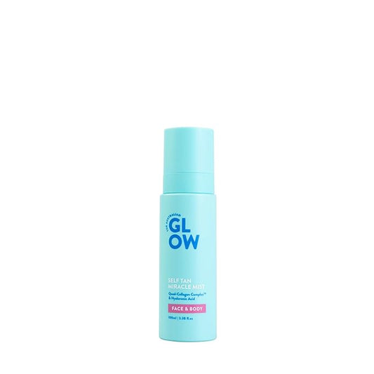 Australian Glow Miracle Mist, Self Tanner for Face & Body w/Quad-Collagen Complex & Hyaluronic Acid, 3.38 fl. oz / 100ml