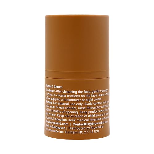 Vitamin C Serum – Lightweight, Fast-Absorbing Formula for Melanin-Rich Skin, Enhances Radiance, Dermatologist-Designed, 30ml