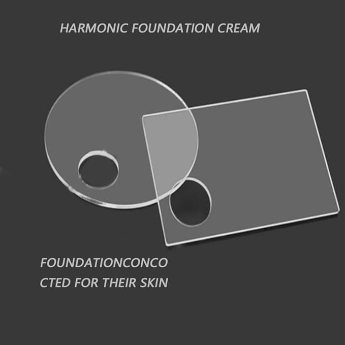 3 PCS Acrylic Cosmetic Makeup Palette Liquid Foundation Mixing Palette Art nail Palette Pigment for Nail Art Beauty Salon Color Cream Liquid Foundation Mixing Palette