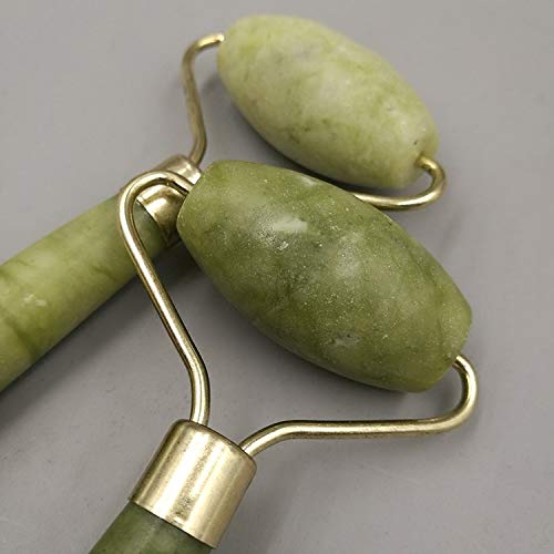2 Pack Anti-Aging Anti Wrinkle Jade Roller Massager Face Neck Slimming Lymphatic Drainage SPA Tool