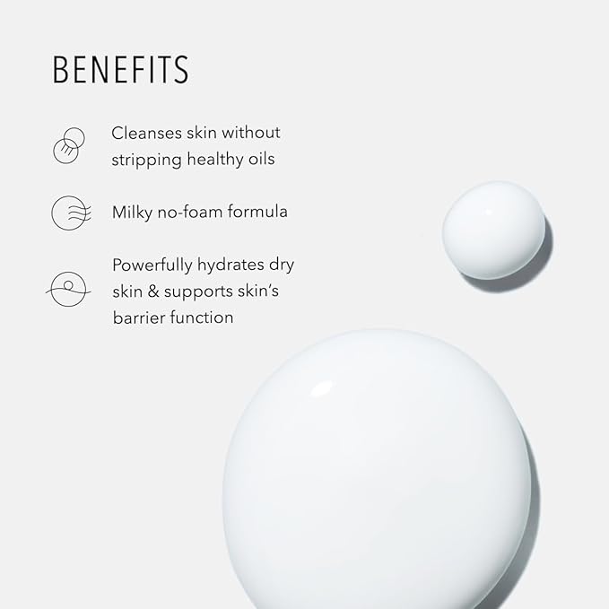 HydroPeptide Cashmere Cleanse, Facial Rose Milk, Clean & Balance Skin's Natural Oils, 6.76 Ounce