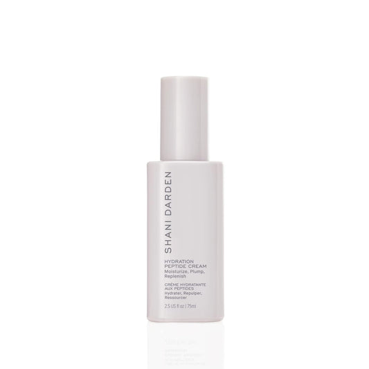 Shani Darden Hydration Peptide Cream, Oil-Free Face Moisturizer with Peptides, Squalane, Niacinamide & Ceramides for Normal to Dry Skin, Up to 72 Hours of Hydration Without Clogging Pores, 2.5 fl oz
