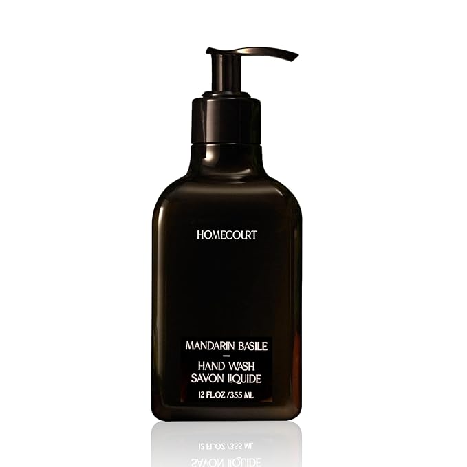 Homecourt Hand Wash, Gently Cleanses & Hydrates, Removes Dirt & Debris Without Irritating Skin, Clean Formula, Mandarin Basile, 12 fl oz