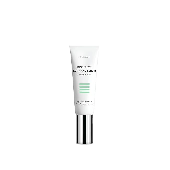 Bioeffect EGF Hand Serum, Anti-Aging Moisturizing Repair Cream, Dry Hand Lotion with Hyaluronic Acid & Brightening Niacinamide to Fight Wrinkles & Age Spots, Travel-Size