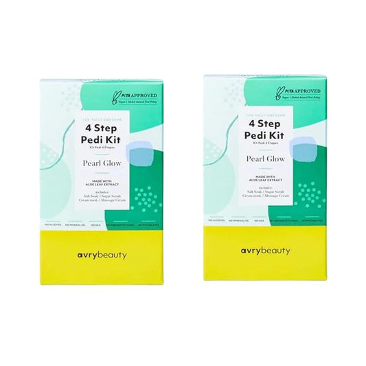 4-Step 2-pack, Pedi Pearl Glow scent, Aloe Infused, Salon Services, Pedicure, Pedi, Spa, Hydrating Pedicure, Soothing
