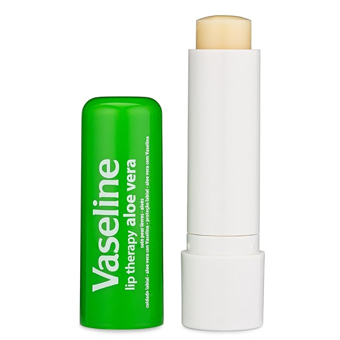 Vaseline Lip Therapy Aloe Fresh - Hydrating Lip Balm Pack, Vaseline Stick, Lip Moisturizer for Dry Lips, 0.16 Oz Each (Pack of 8)
