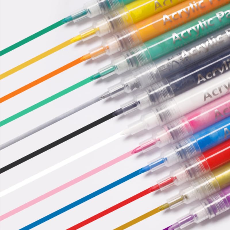 Nail Polish Pens Set, Nail Art Pens, Nail Pencil, DIY Drawing Painting Pen, for Nails DIY (6colors set 01-0.7mm)