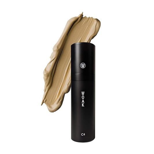 WOAK C4 – Men's Tinted Moisturizer BB CC Cream Foundation – Color Correcting Camo Complex – Hybrid Skin Care (Light)