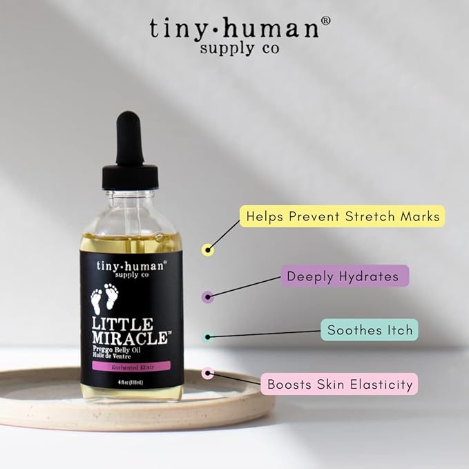 Little Miracle Preggo Belly Oil (Lemon & Lavender) for Pregnancy Stretch Marks and Itching
