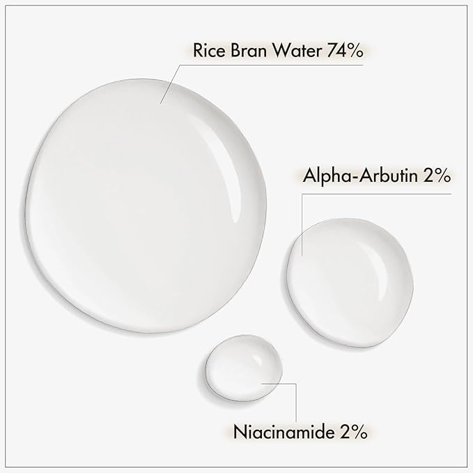 Alpha Arbutin 2% Rice Serum, Rice 746,074ppm, Alpha-Arbutin 20,000ppm, Glow, Glass skin, Pigmentation, Acne Marks, Dark Spots, Even Skin Tone, Hydrating, Korean Skin Care, 33ml / 1.11 fl.oz.