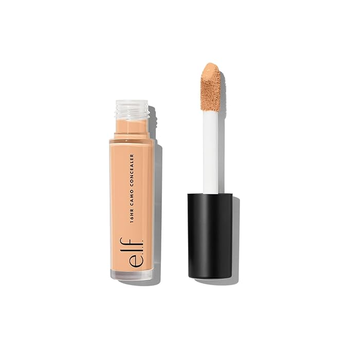 e.l.f. 16HR Camo Concealer, Full Coverage & Highly Pigmented, Matte Finish, Medium Beige, 0.203 Fl Oz (6mL)
