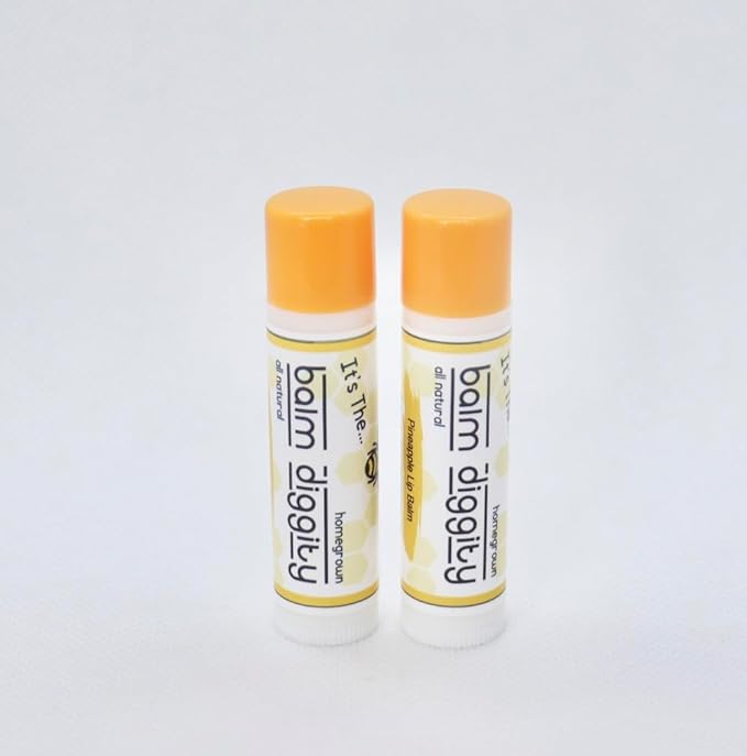 It's The Balm Diggity 2-pack Pineapple Beeswax, All-Natural, Moisturizing, and Nourishing Lip Balm Made With Just 5 Ingredients