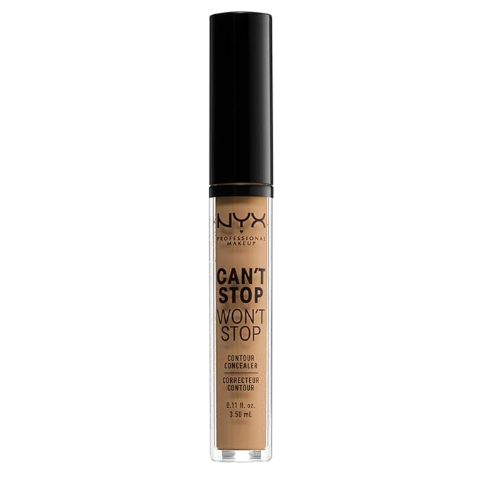 NYX PROFESSIONAL MAKEUP Can't Stop Won't Stop Contour Concealer, 24h Full Coverage Matte Finish - Golden