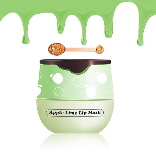 Apple Lime Lip Balm, Honey Strawberry Apple Watermelon Lip Mask, Vitamin E Lip Masks, Moisturizing Lip Sleeping Mask, Lip Balm With Stick, Lip Scrubs Exfoliator (Apple Lime）