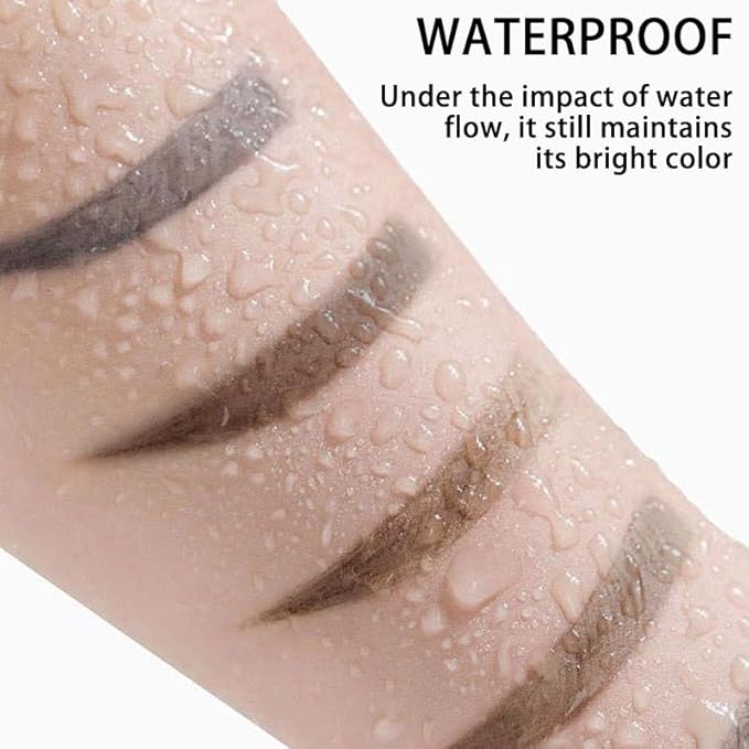 2pcs Dark Brown Tattoo Eyebrow Gel Tinting, Waterproof & Transfer-proof for Fuller Brows, Suitable for All Skin Types (Brown, 2Pcs)