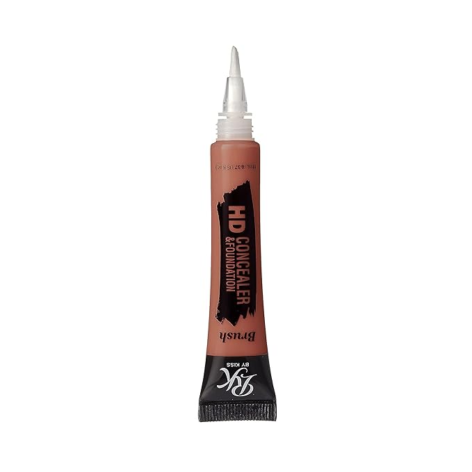 Ruby Kisses HD Brush Concealer & Foundation, Full Coverage, Color Correcting, Highlight, Contour 3 Pack (Orange Corrector)