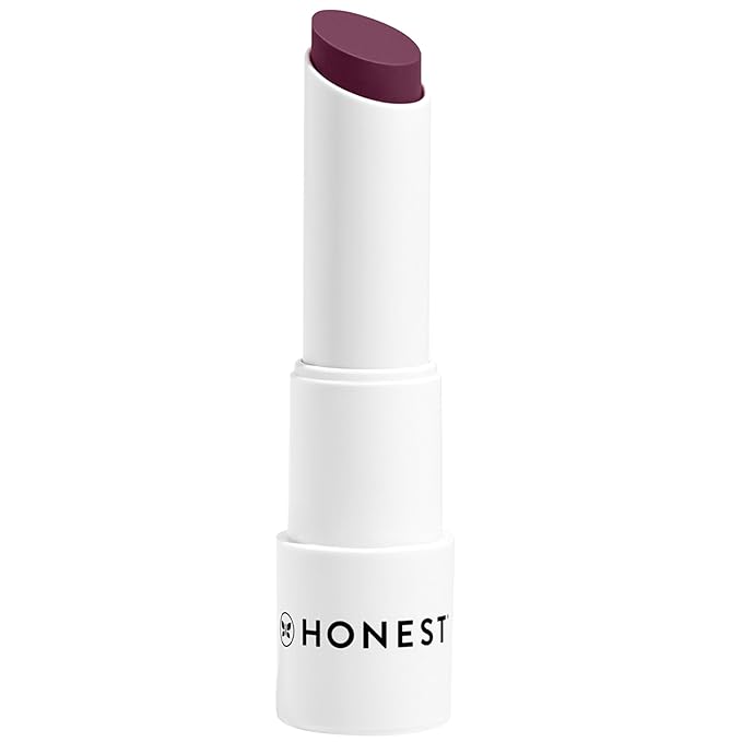 Honest Beauty Tinted Lip Balm | Antioxidant-rich Acai Extracts + Avocado Oil | EWG Certified, Vegan, Cruelty Free | Plum Drop