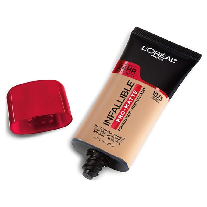 L'Oreal Paris Cosmetics Makeup Infallible Pro-Matte Liquid Longwear Foundation, Ivory Beige, 1 fl oz