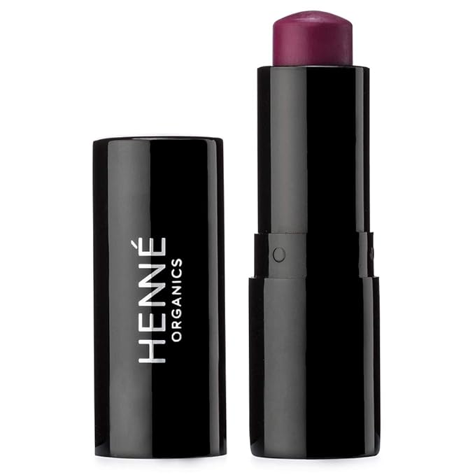 Henné Organics Luxury Lip Tint - Moisturizing, Sheer Natural Color - Muse (Berry Mauve)