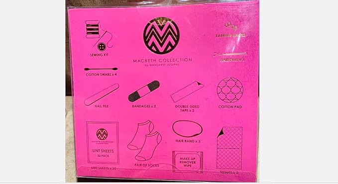 Glam Cosmetic Accessory Kit - 50 items (Black Lace)