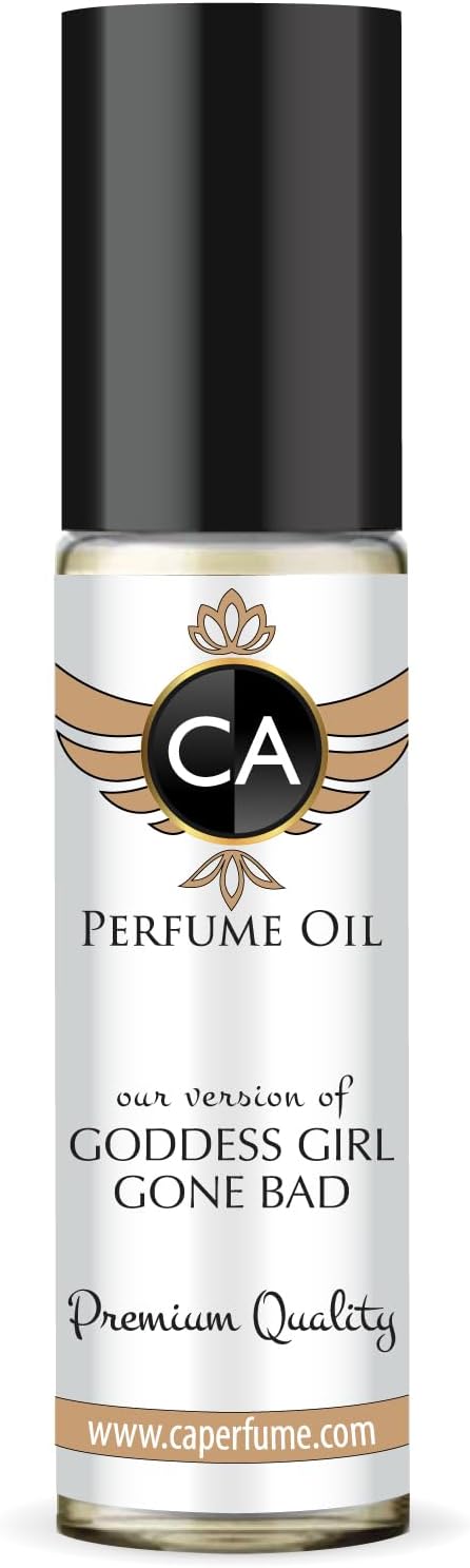 CA Perfume Impression of Goddess Girl Gone Bad For Women Replica Fragrance Body Oil Dupes Long Lasting Attar Roll-On 0.3 Fl Oz/10ml-X1