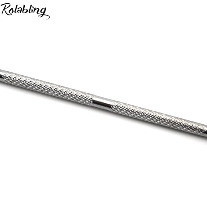 7.2 inches Pro Stainless Steel Make Up Spatula Double Sided Cosmetic Stirring Rod Nail Art Manicure Tools (size-2)