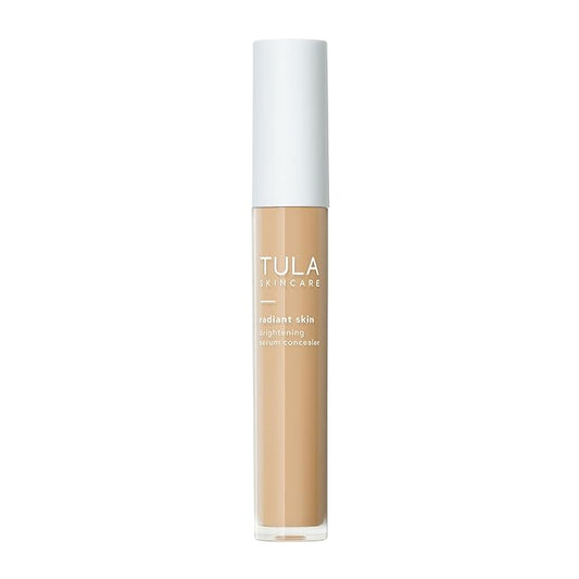 TULA Skin Care Radiant Skin Brightening Serum Concealer - Conceals Dark Circles & Discoloration, Longwearing & Crease-Resistant, Brightens the Appearance of Skin Over Time, Shade 120, 0.18 fl oz.