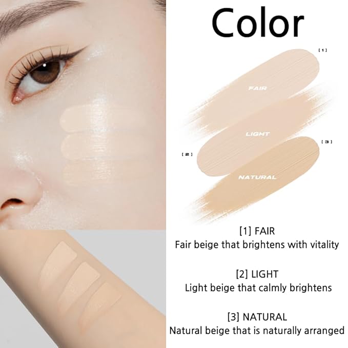 Hold On Tight Concealer 3 Colors – High Coverage & Fitting Liquid Concealer, Full Coverage, Lightweight Dark Circles Eraser, Long-Lasting Cover, Natural Finish, Vegan, 0.17 oz. (01 FAIR)