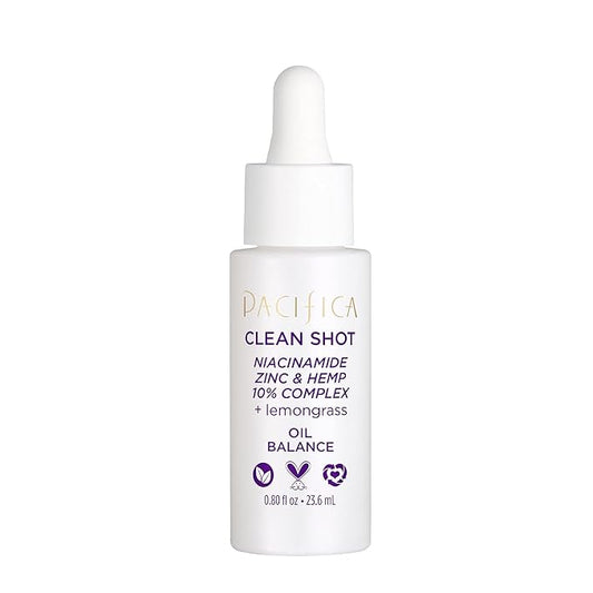 Pacifica Clean Shot Niacinamide Zinc and Hemp 10 Percent Complex Unisex 0.8 oz