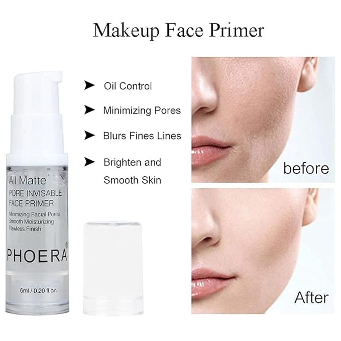 PHOERA Foundation, Full Coverage Foundation, PHOERA Primer, PHOERA Powder, PHOERA Makeup Set, Kabuki Makeup Brushes Foundation Brush Powder Brush,2 Pcs Makeup Sponge(2 PCS 104- Buff Beige)